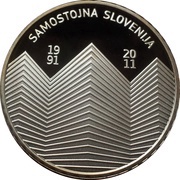30 Euros Anniversary of Independence, Slovenia, 2011 reverse image
