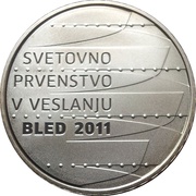 30 Euros World Rowing Championships in Bled, Slovenia, 2011 reverse image