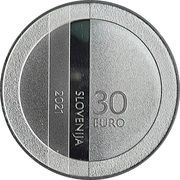 30 Euros 30th anniversary of the statehood of the Republic of Slovenia obverse image