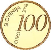 100 Euros Valentin Vodnik obverse image