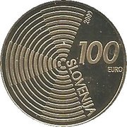 100 Euros First powered aircraft obverse image