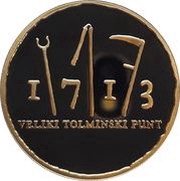100 Euros Tolmin Peasant Revolt, Slovenia, 2013 reverse image