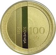 100 Euros 30th anniversary of the statehood of the Republic of Slovenia obverse image
