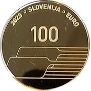 100 Euros the Day of Slovenian Sport obverse image