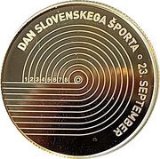 100 Euros the Day of Slovenian Sport, Slovenia, 2023 reverse image