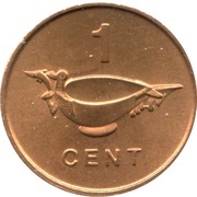 1 Cent - Elizabeth II 2nd portrait reverse image