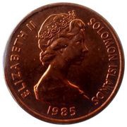 1 Cent - Elizabeth II 2nd portrait obverse image