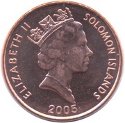 1 Cent - Elizabeth II 3rd portrait obverse image
