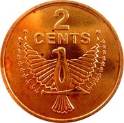 2 Cents - Elizabeth II 2nd portrait reverse image