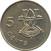 5 Cents - Elizabeth II 2nd portrait reverse image