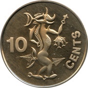 10 Cents - Elizabeth II 2nd portrait reverse image