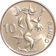 10 Cents - Elizabeth II 4th portrait reverse image