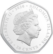 20 Cents - Elizabeth II Taking Flight obverse image