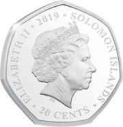 20 Cents - Elizabeth II Unity in the Sky obverse image