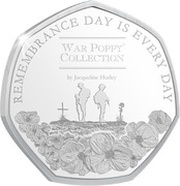 20 Cents - Elizabeth II Remembrance Day reverse image