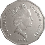 50 Cents - Elizabeth II 3rd portrait; magnetic obverse image