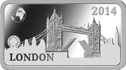½ Dollar - Elizabeth II London reverse image