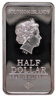 ½ Dollar - Elizabeth II New York obverse image
