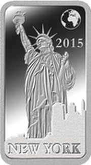½ Dollar - Elizabeth II New York, Solomon Islands, 2015 reverse image
