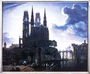 ½ Dollar - Elizabeth II Gothic Cathedral by a River, Solomon Islands, 2017 reverse image