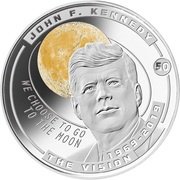 ½ Dollar - Elizabeth II The Vision, Solomon Islands, 2019 reverse image