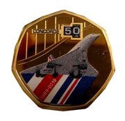 50 Cents - Elizabeth II Concorde reverse image
