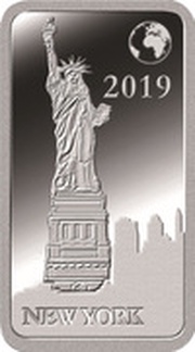 ½ Dollar - Elizabeth II New York, Solomon Islands, 2019 reverse image