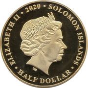 ½ Dollar - Elizabeth II VE Day obverse image