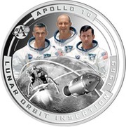 ½ Dollar - Elizabeth II Apollo 10, Solomon Islands, 2020 reverse image