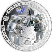 ½ Dollar - Elizabeth II Apollo 12, Solomon Islands, 2020 reverse image
