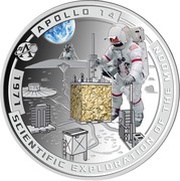 ½ Dollar - Elizabeth II Apollo 14, Solomon Islands, 2020 reverse image