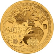 50 Cents - Elizabeth II Year of the Mouse, Solomon Islands, 2020 reverse image