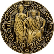½ Dollar - Elizabeth II Hecuba and Priam, Solomon Islands, 2020 reverse image