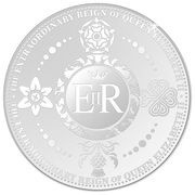 ½ Dollar - Elizabeth II Platinum Jubilee, Solomon Islands, 2021 reverse image