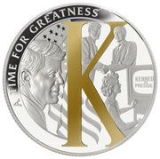 ½ Dollar - Elizabeth II John F. Kennedy: K, Solomon Islands, 2021 reverse image