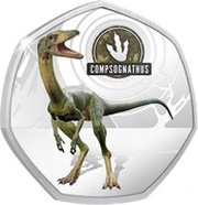 50 Cents - Elizabeth II Compsognathus, Solomon Islands, 2021 reverse image