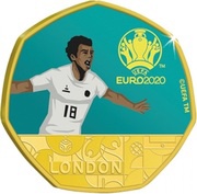 50 Cents - Elizabeth II Goal, Solomon Islands, 2021 reverse image