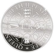 ½ Dollar - Elizabeth II Platinum Jubilee, Solomon Islands, 2022 reverse image