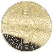 ½ Dollar - Elizabeth II Platinum Jubilee, Solomon Islands, 2022 reverse image