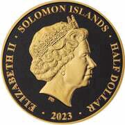 ½ Dollar - Elizabeth II Posthumous; Ankh Cross obverse image