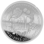 ½ Dollar - Elizabeth II Posthumous; Queen's Coronation, Solomon Islands, 2023 reverse image