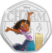 50 Cents - Elizabeth II Posthumous; Charm, Solomon Islands, 2023 reverse image