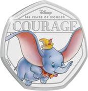 50 Cents - Elizabeth II Posthumous; Courage, Solomon Islands, 2023 reverse image
