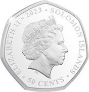 50 Cents - Elizabeth II Posthumous; Love obverse image