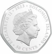 50 Cents - Elizabeth II Posthumous; Music obverse image