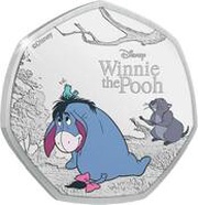 50 Cents - Elizabeth II Posthumous; Eeyore and Gopher, Solomon Islands, 2023 reverse image