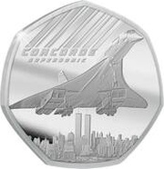 50 Cents - Charles III Concorde, Solomon Islands, 2023 reverse image