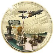 ½ Dollar - Charles III Operation Deadstick, Solomon Islands, 2024 reverse image