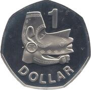 1 Dollar - Elizabeth II 2nd portrait, Solomon Islands, 1977-1983 reverse image