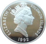 1 Dollar - Elizabeth II 50th Anniversary of the Coral Sea obverse image